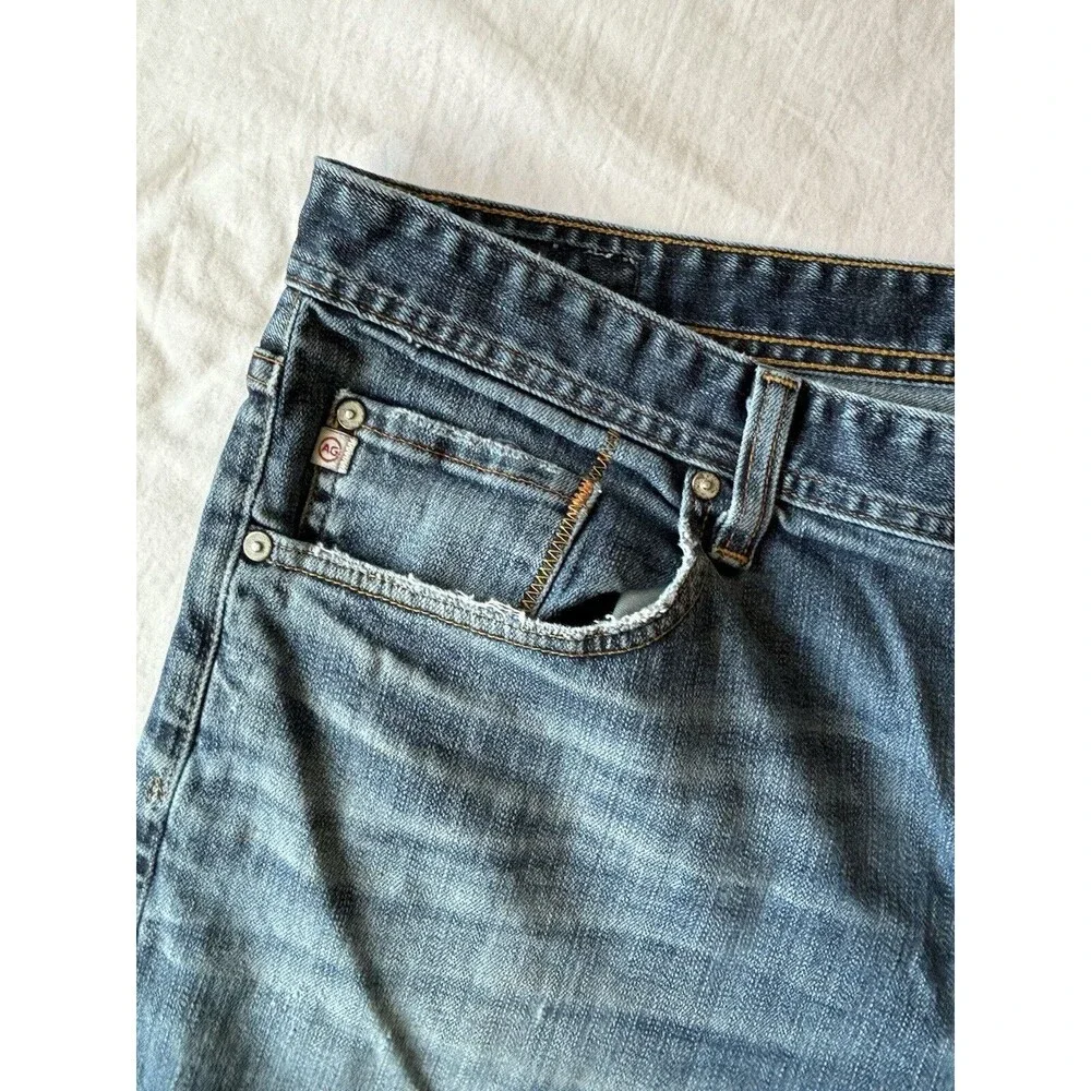 Adriano Goldschmied‎ Jeans Mens 38x33 Blue Protege Straight Leg Stretch Comfort